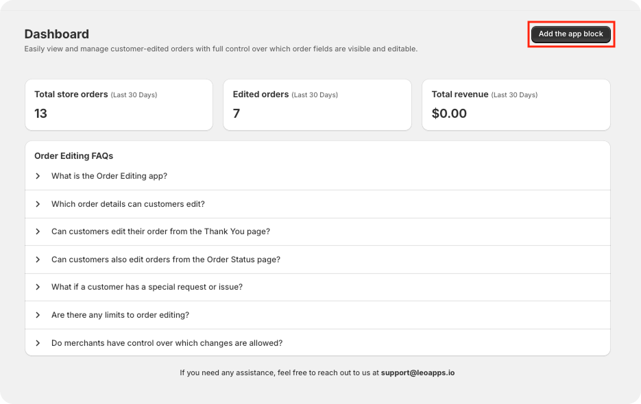 LEO - Order Editing & Upsell Shopify App