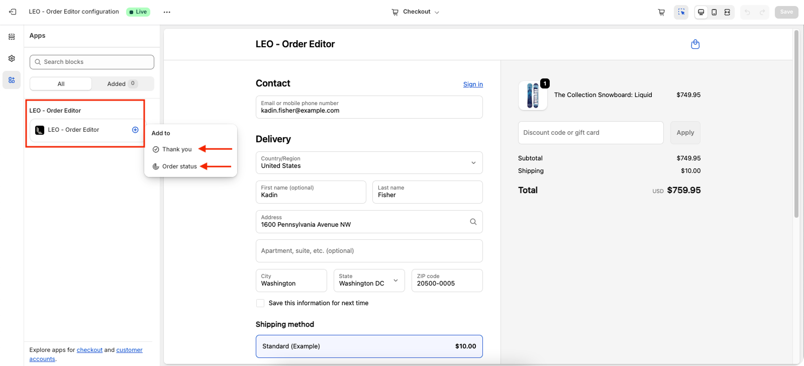 LEO - Order Editing & Upsell Shopify App